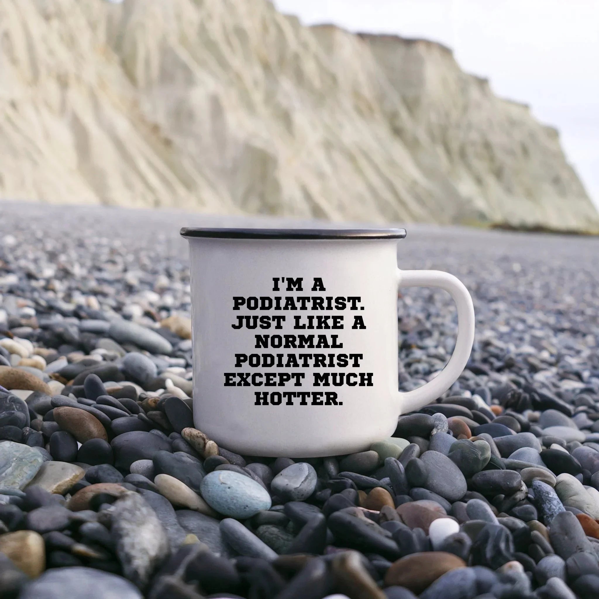 Cheerful Podiatrist Camping Mug With Insulated Stainless Steel Keeps Coffee Hot