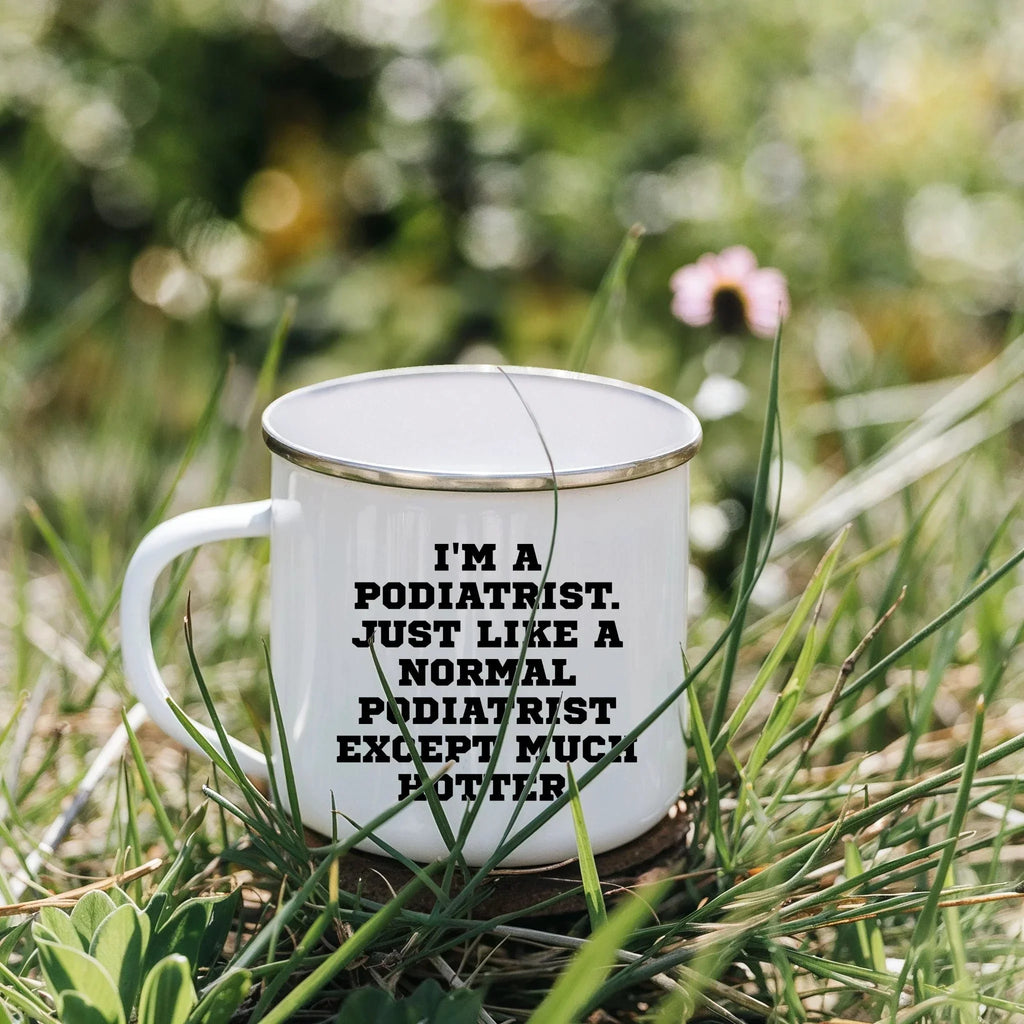 Cheerful Podiatrist Camping Mug With Insulated Stainless Steel Keeps Coffee Hot
