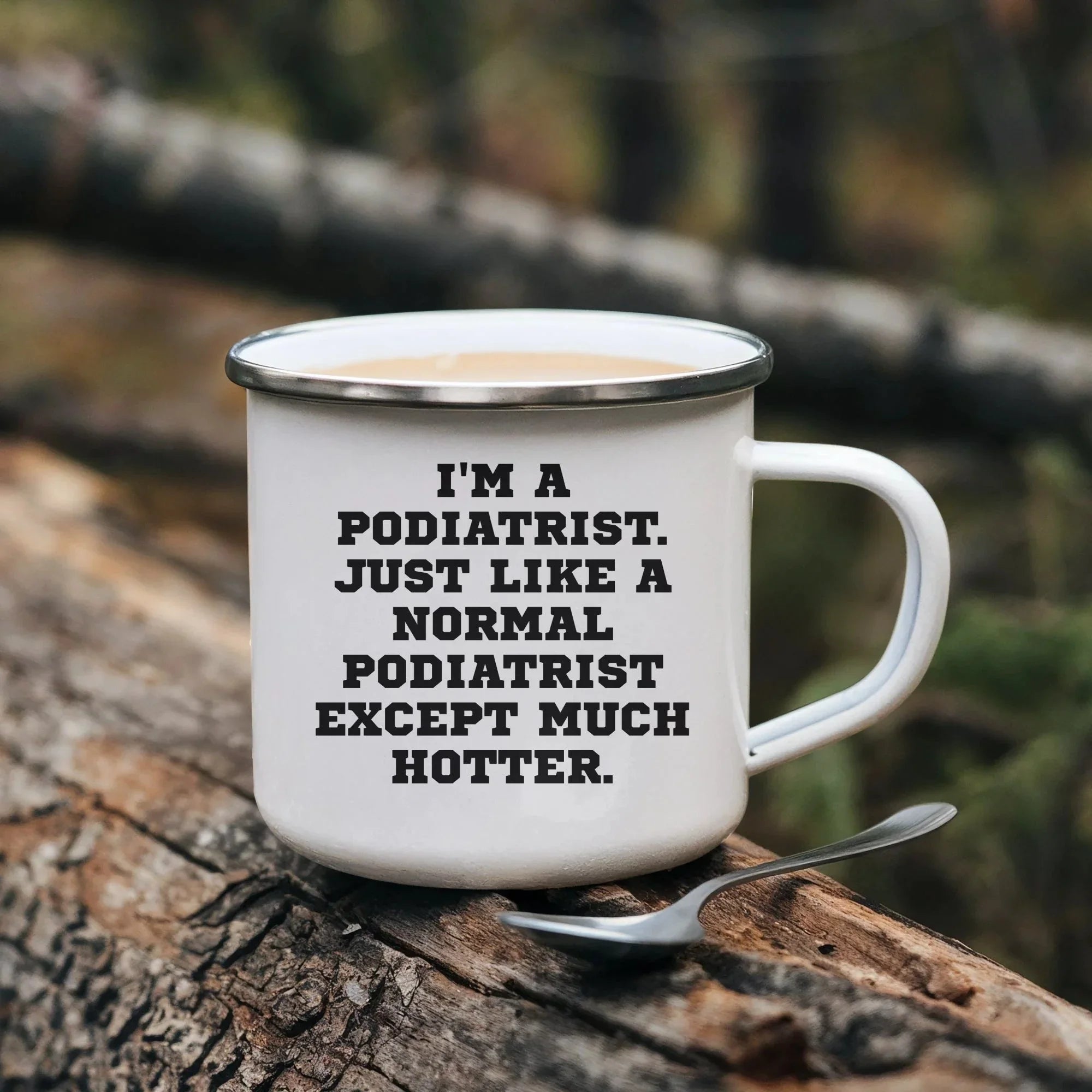 Cheerful Podiatrist Camping Mug With Insulated Stainless Steel Keeps Coffee Hot