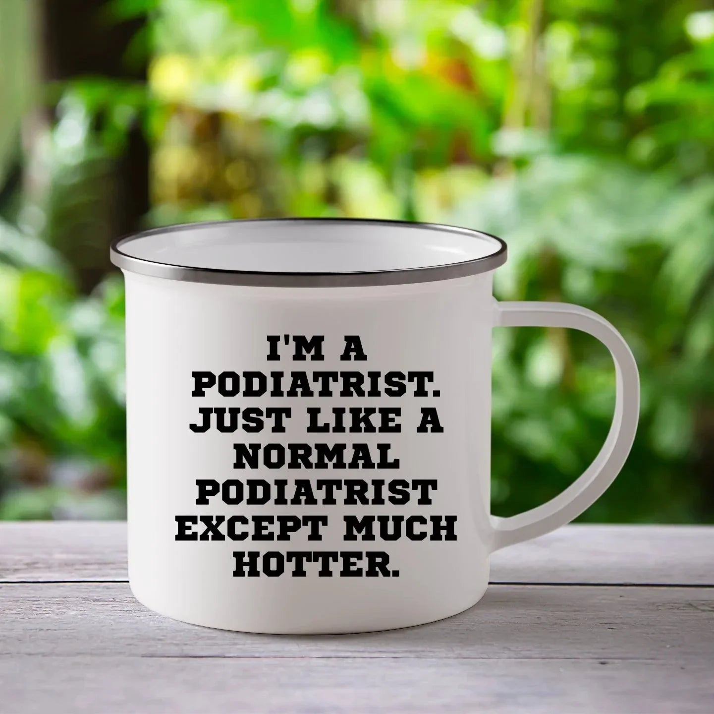 Cheerful Podiatrist Camping Mug With Insulated Stainless Steel Keeps Coffee Hot