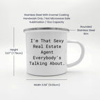 Real Estate Agent Gifts, Funny Inspirational Quote, Camping Mug for Graduation, Gifts from Friends to Real Estate Agent