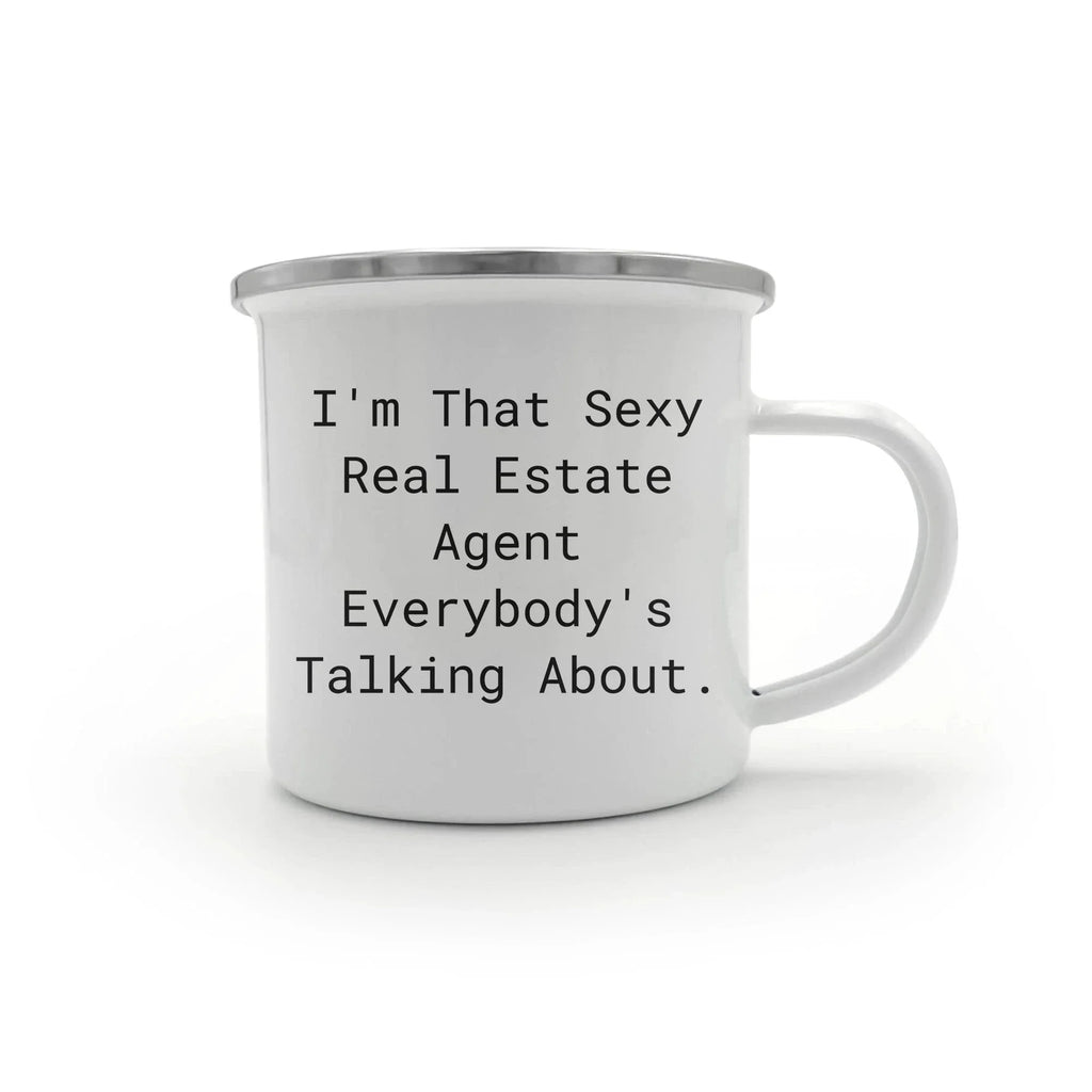 Real Estate Agent Gifts, Funny Inspirational Quote, Camping Mug for Graduation, Gifts from Friends to Real Estate Agent