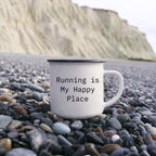 Runner Camping Mug Running Is My Happy Place Graduation Gift