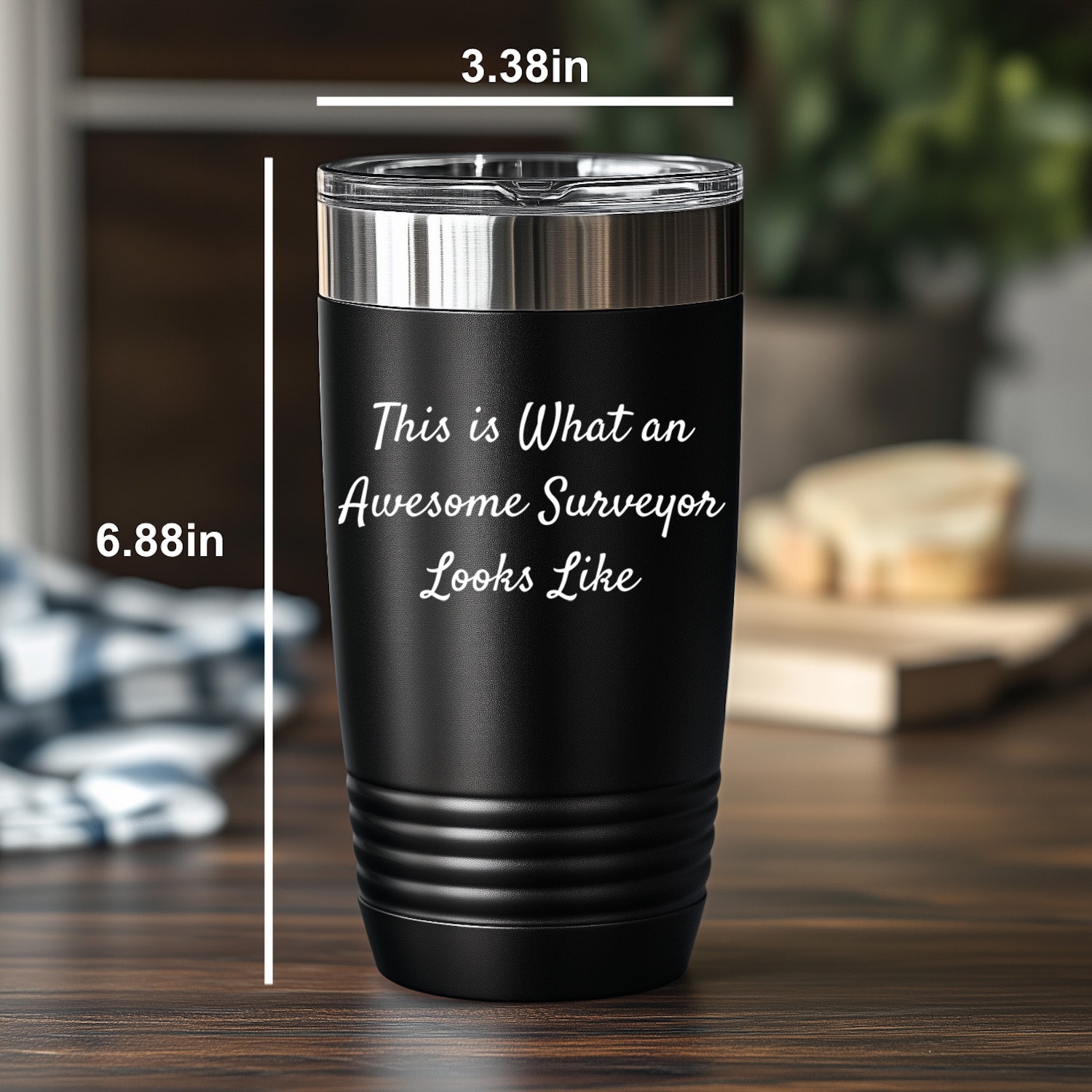 Surveyor Gift – “This Is What an Awesome Surveyor Looks Like” – Stainless Steel Insulated Tumbler – Great for Field Work or Office – 20oz & 30oz - Mallard Moon Gift Shop