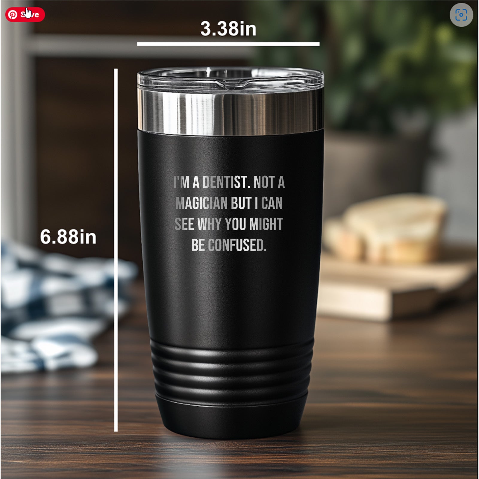 Funny Dentist Gifts from Friends for Male Dentist Graduation Tumbler - I'm A Dentist. Not A Magician But I Can See Why You Might Be Confused. - Mallard Moon Gift Shop