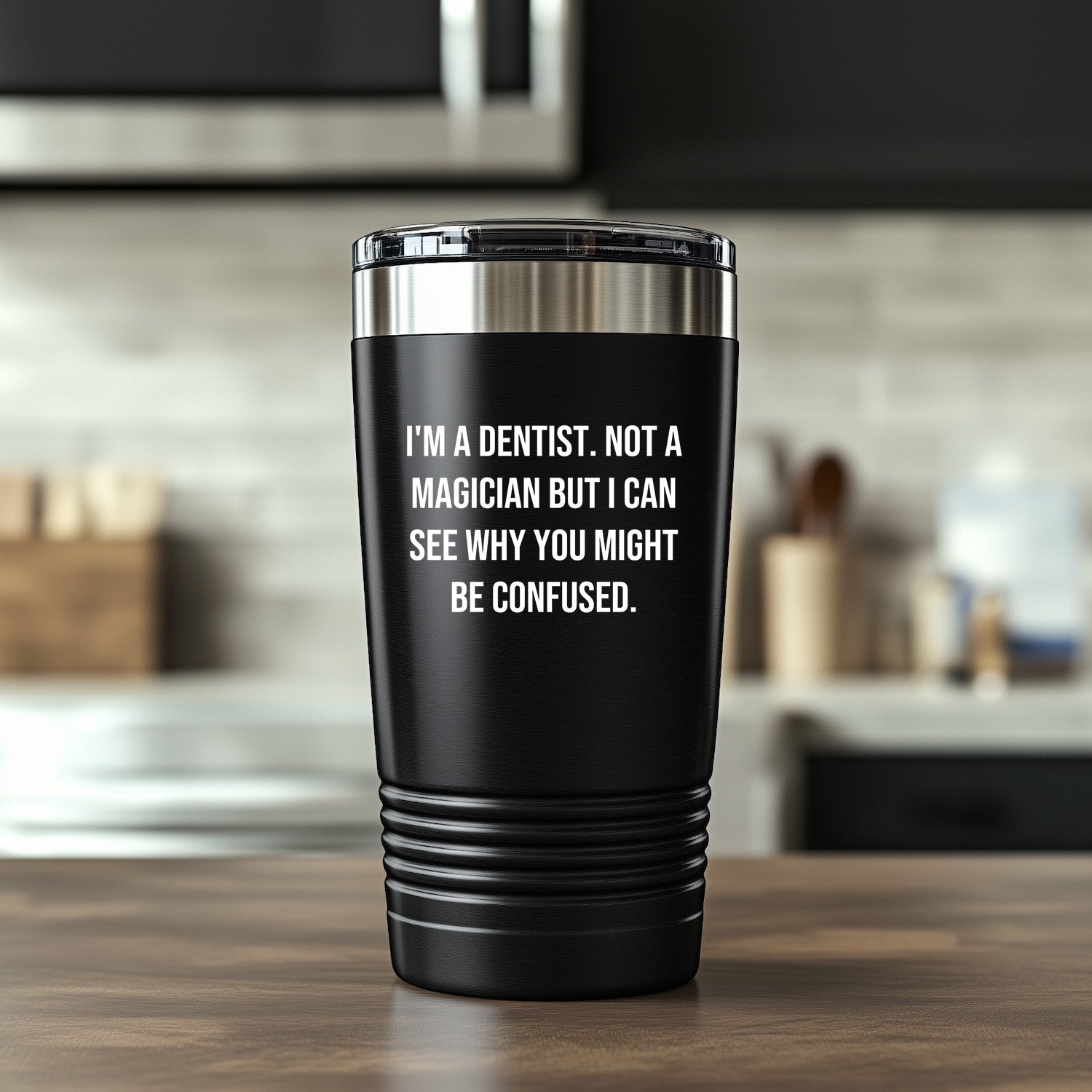 Funny Dentist Gifts from Friends for Male Dentist Graduation Tumbler - I'm A Dentist. Not A Magician But I Can See Why You Might Be Confused. - Mallard Moon Gift Shop