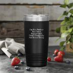 Funny Logger Gifts, 'I'm Not Perfect But I'm A Logger And That's Basically The Same Thing', Tumbler for Logger Graduation, Gifts from Family to Logger, 20oz or 30oz Capacity