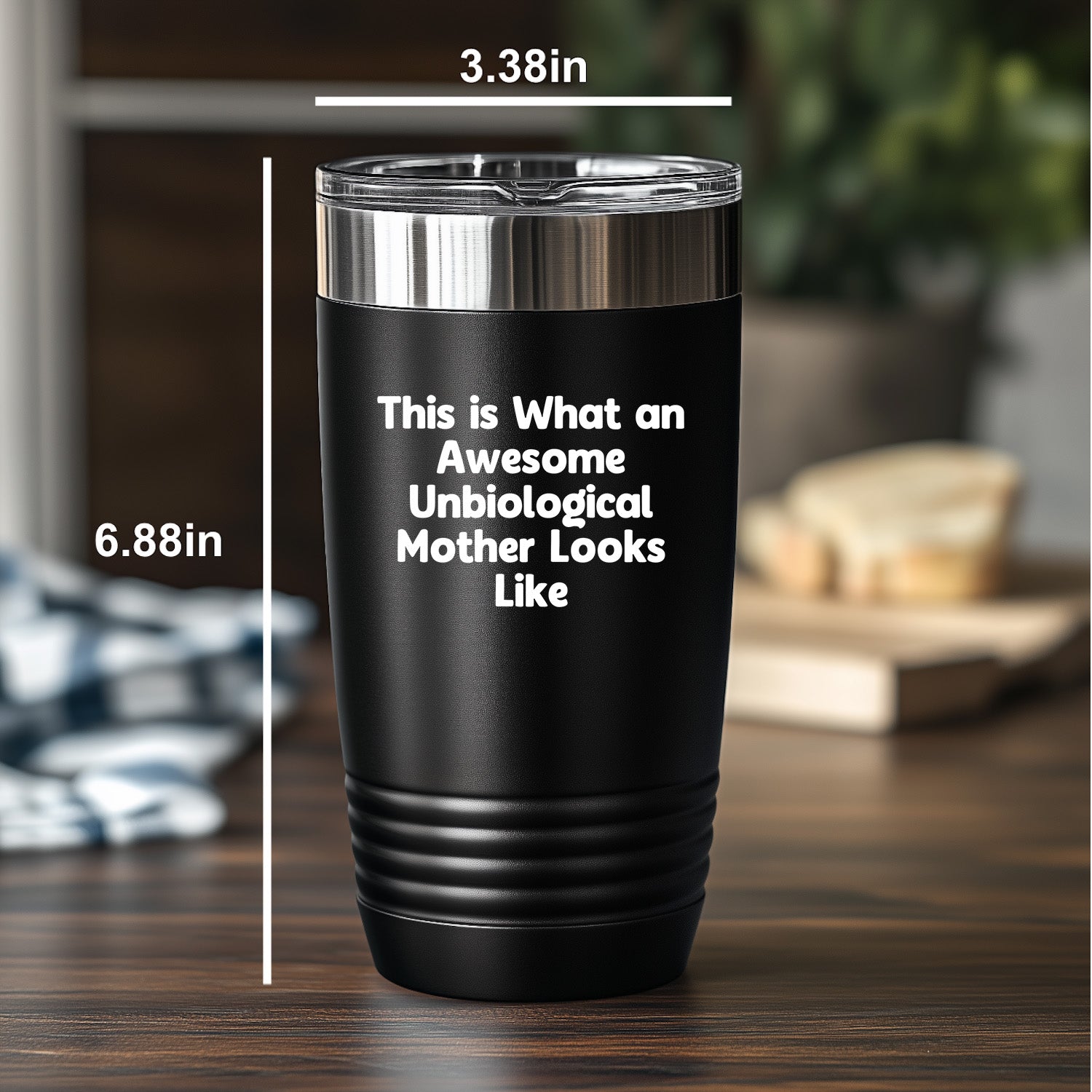 Awesome Unbiological Mother Gifts, Funny Quote Tumbler, Father's Day Unique Gifts from Friends, Family, or Coworkers - Mallard Moon Gift Shop
