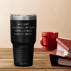 Aircraft Mechanic Gifts, Funny Quotes, Tumbler for Graduation - Gifts from Mom to World's Best Mom