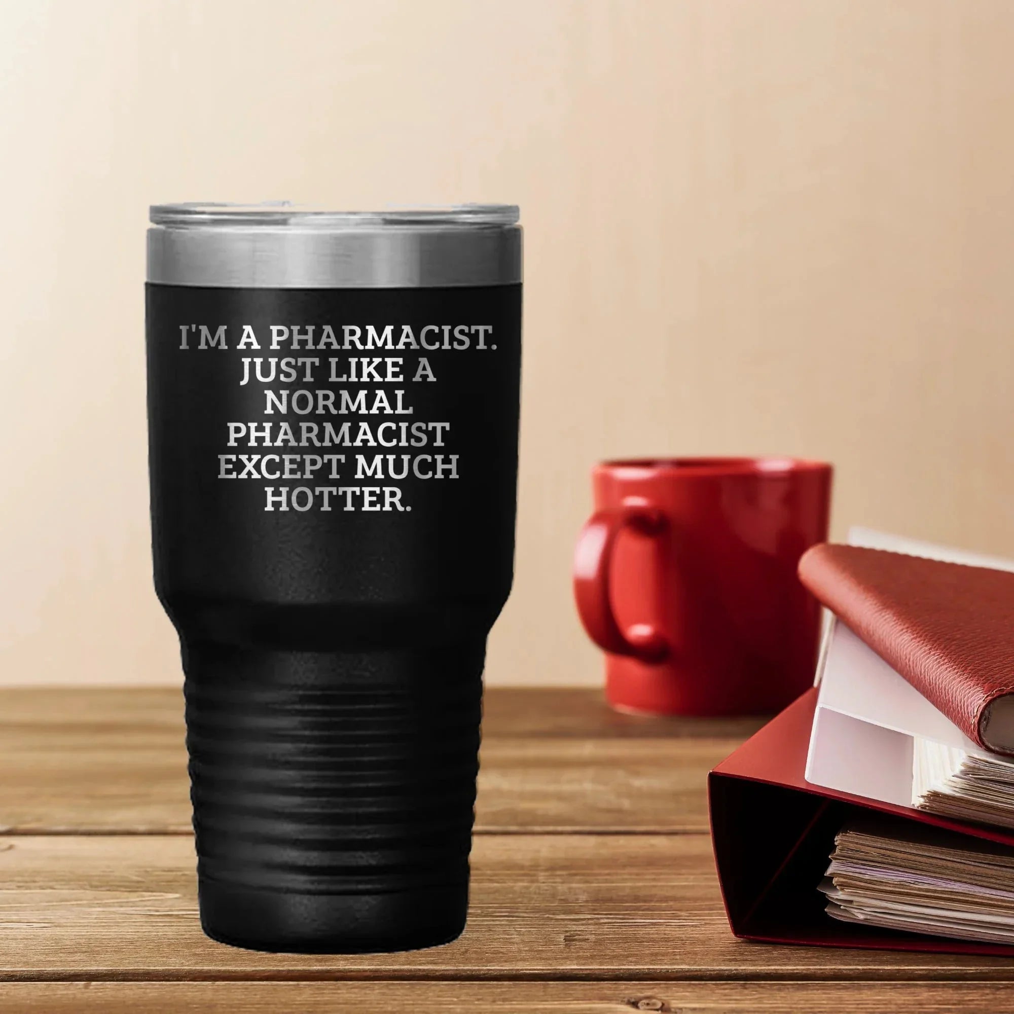 Bold Pharmacist Tumbler 20Oz Stainless Steel Double Wall Keeps Drinks Cold