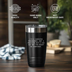 Funny Computer Programmer Gifts 'I'm A Computer Programmer. Not A Magician',Laser Etched Black Polar Tumbler – 20oz or 30oz Stainless Steel, Vacuum Insulated Travel Mug