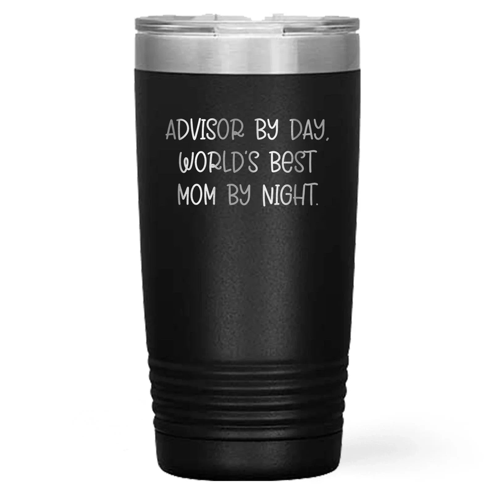 Funny Advisor Gifts from Mom, World's Best Advisor By Day Tumbler for Advisor, Graduation Unique Gifts
