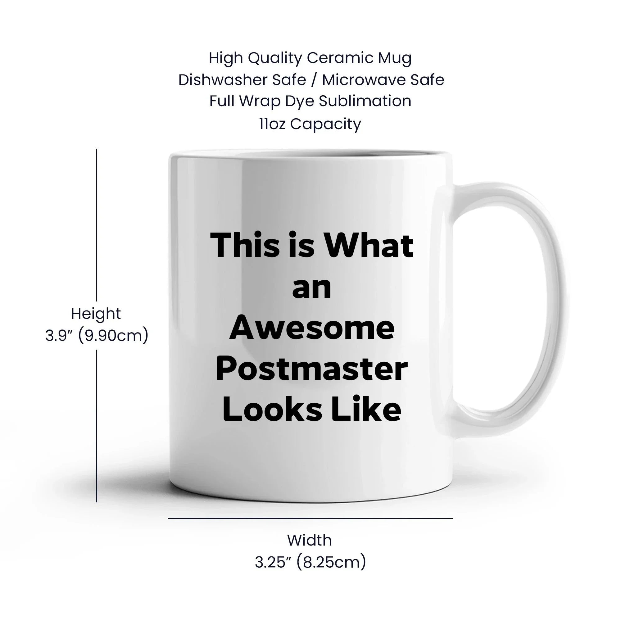 Postmaster Gifts from Friends, Fun Inspirational Quote White Coffee Mug, Graduation Unique Gifts for Him or Her