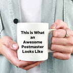 Postmaster Gifts from Friends, Fun Inspirational Quote White Coffee Mug, Graduation Unique Gifts for Him or Her