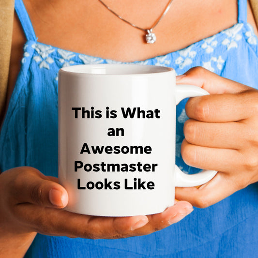 Postmaster Gifts from Friends, Fun Inspirational Quote White Coffee Mug, Graduation Unique Gifts for Him or Her
