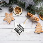 Funny Postmaster Star Ornament Gifts from Friends to Family for Christmas, Sorry This Guy Is Already Taken By A Smokin' Hot Postmaster