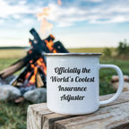 Funny Gift for Insurance Adjuster Friends from Coworkers - Christmas Unique Mugs for Insurers, Camping, Men, Women, Gifts for Insurers