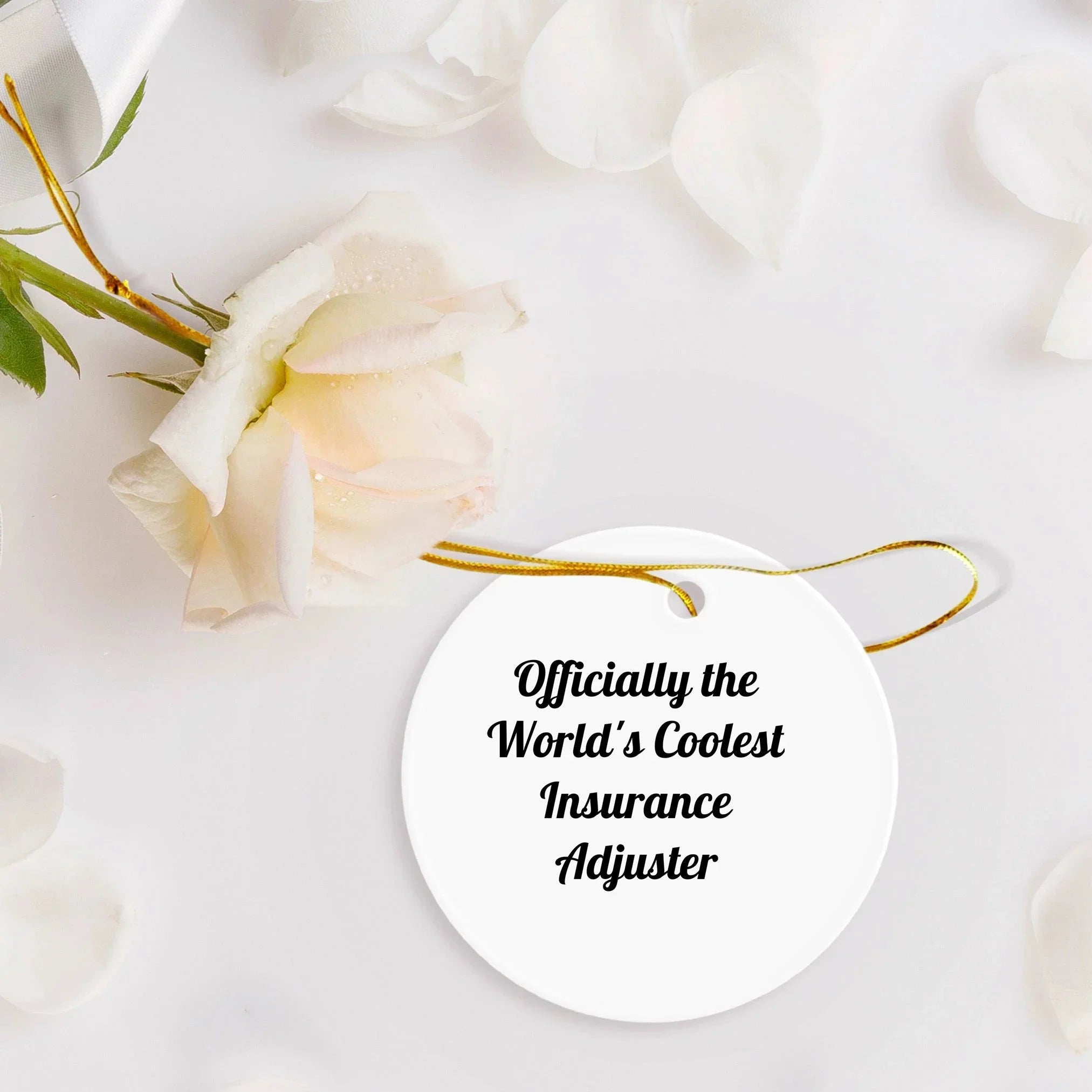 Insurance Adjuster Christmas Tree Ornament - Officially The World's Coolest Insurance Adjuster