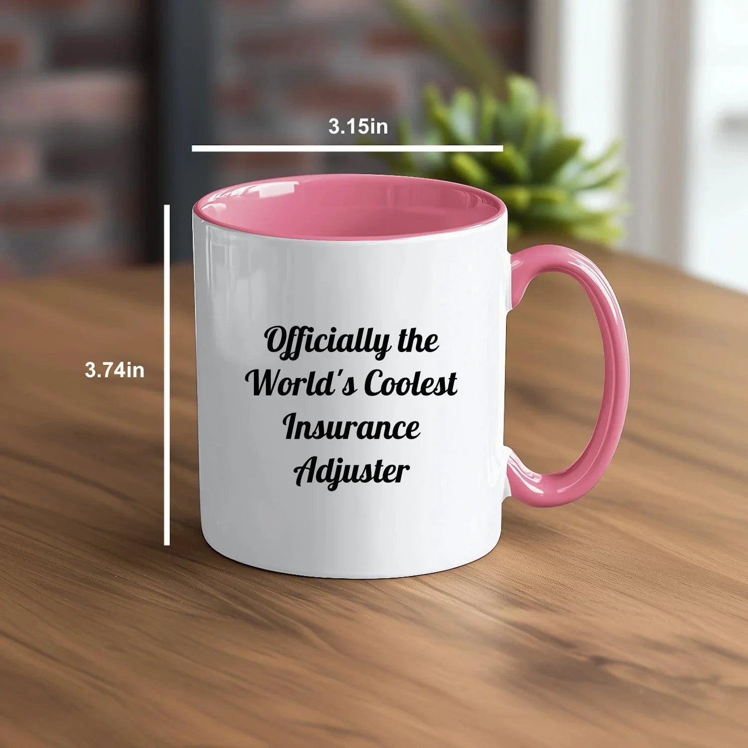 Funny Insurance Adjuster Gifts from Men to Women - Officially The World's Coolest Insurance Adjuster Two Tone Coffee Mug, Christmas Unique Gifts