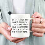 Funny Quote Postmaster White Coffee Mug Gifts for Postmaster from Friends