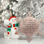 Funny Web Developer Gifts from Friends, Snowflake Ornament Quote, Christmas Unique Gifts for Web Developers