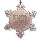 Funny Web Developer Gifts from Friends, Snowflake Ornament Quote, Christmas Unique Gifts for Web Developers