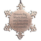 Funny Paramedic Christmas Snowflake Ornament Gifts from Friends for Paramedics