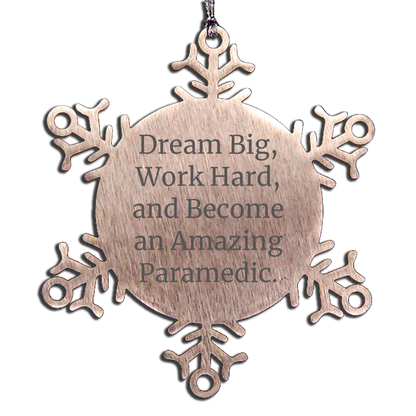 Funny Paramedic Christmas Snowflake Ornament Gifts from Friends for Paramedics