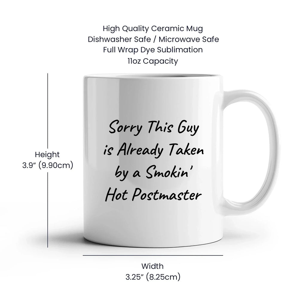 Funny Postmaster Quote White Coffee Mug Gifts from Friends for Father's Day