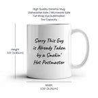 Funny Postmaster Quote White Coffee Mug Gifts from Friends for Father's Day