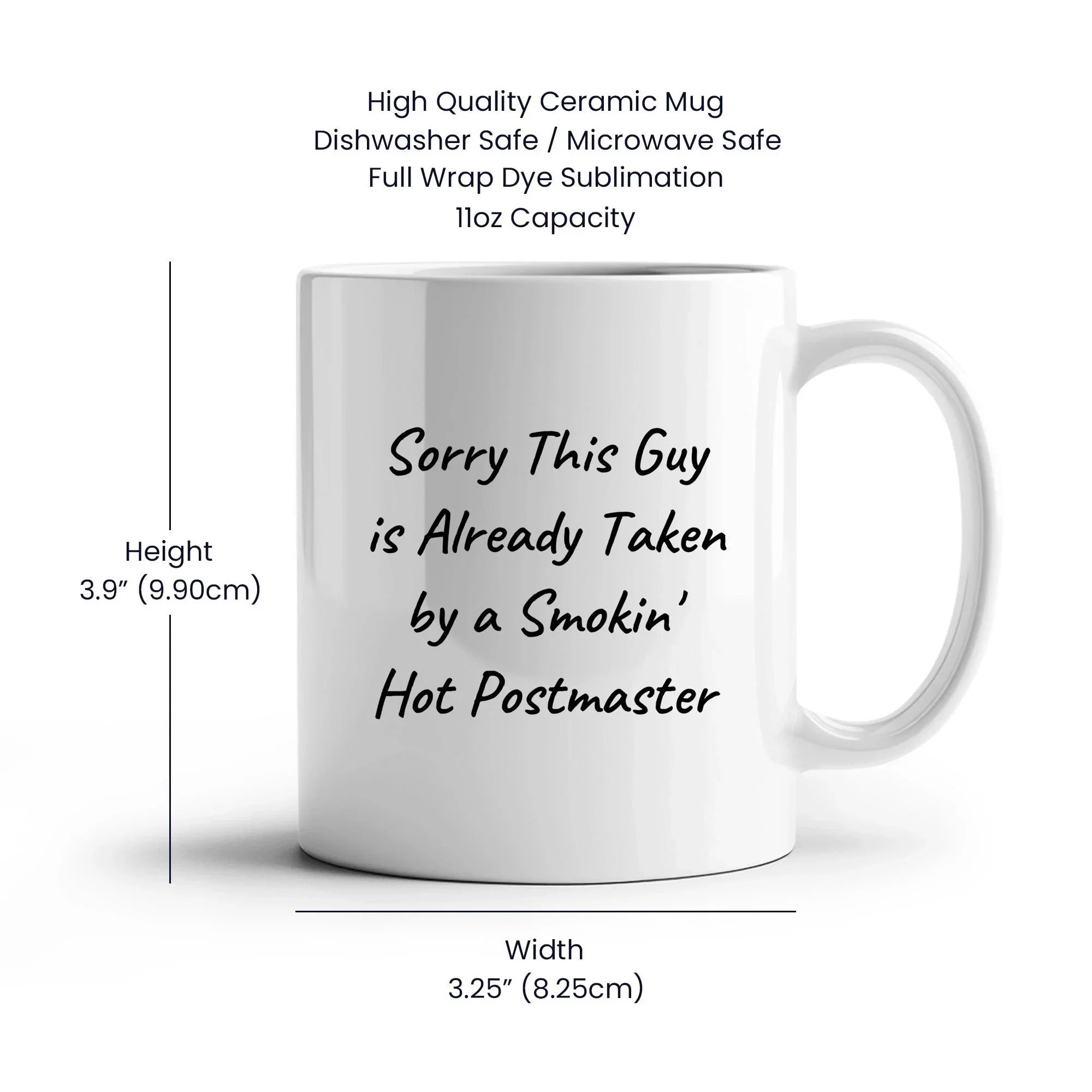 Funny Postmaster Quote White Coffee Mug Gifts from Friends for Father's Day