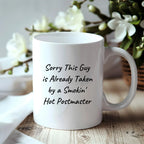 Funny Postmaster Quote White Coffee Mug Gifts from Friends for Father's Day