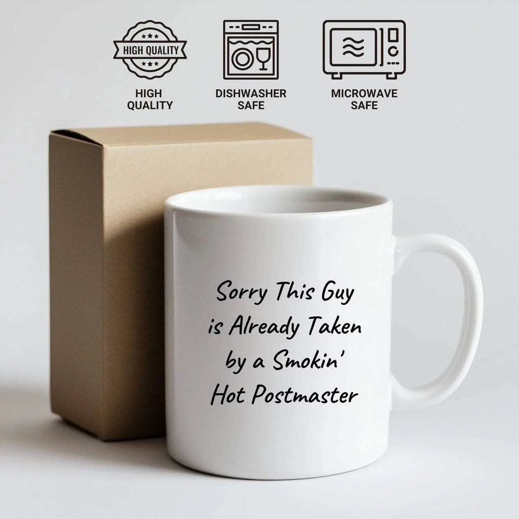 Funny Postmaster Quote White Coffee Mug Gifts from Friends for Father's Day