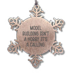 Handcrafted Snowflake Ornaments for Model Building Enthusiasts, Funny Gifts from Friends, and Christmas Unique Gifts for Model Building Men, Women, and Family
