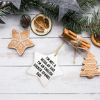English Cocker Spaniel Dog Star Ornament Funny Dad Gift from Men to Family for Christmas Unique