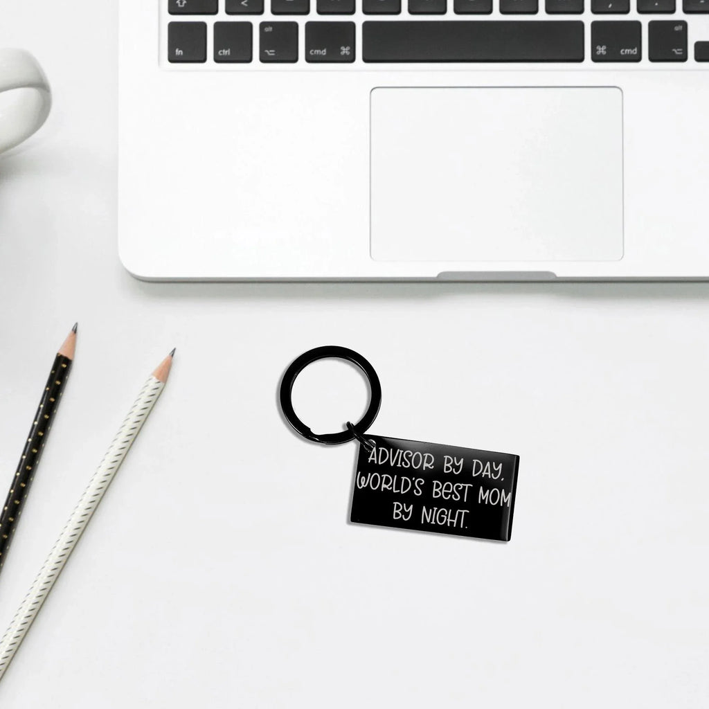 Advisor Gifts - Funny Keychain, Gifts from Mom, for Advisor, Graduation Unique Gifts