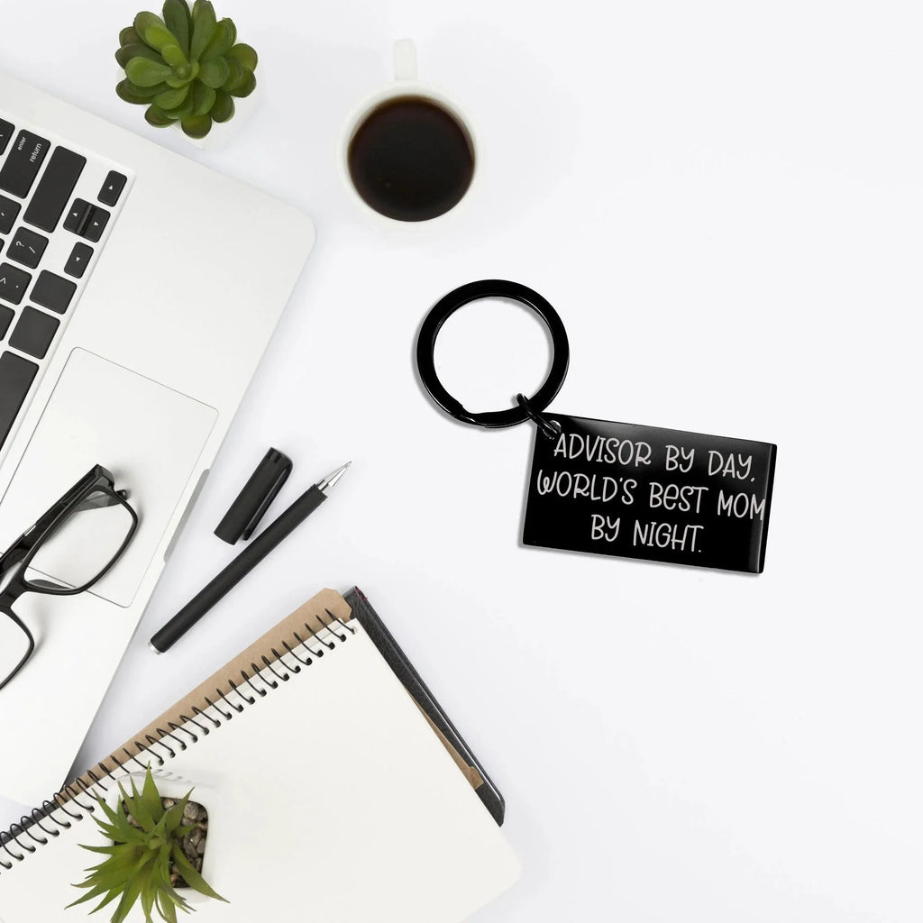 Advisor Gifts - Funny Keychain, Gifts from Mom, for Advisor, Graduation Unique Gifts