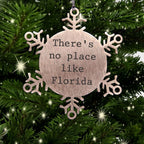 Florida Snowflake Tree Ornament - There's No Place Like Florida