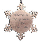 Florida Snowflake Tree Ornament - There's No Place Like Florida