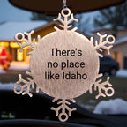 Idaho Christmas Tree Snowflake Ornaments - There's No Place Like Idaho