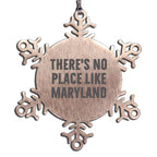 Maryland Snowflake Ornament - There's No Place Like Maryland