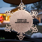 Massachusetts Snowflake Ornaments - There's No Place Like Massachusetts