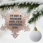 Funny Havanese Dog Mom Snowflake Christmas Ornament - I'm Not A Regular Mom. I'm A Havanese Mom.