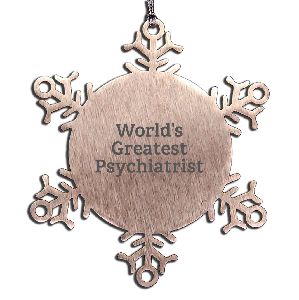 Psychiatrist Ornament Worlds Greatest Psychiatrist Snowflake Gift For Christmas