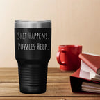 Funny Puzzle Lovers Unique Puzzles Helps Tumbler for Women Men - Mallard Moon