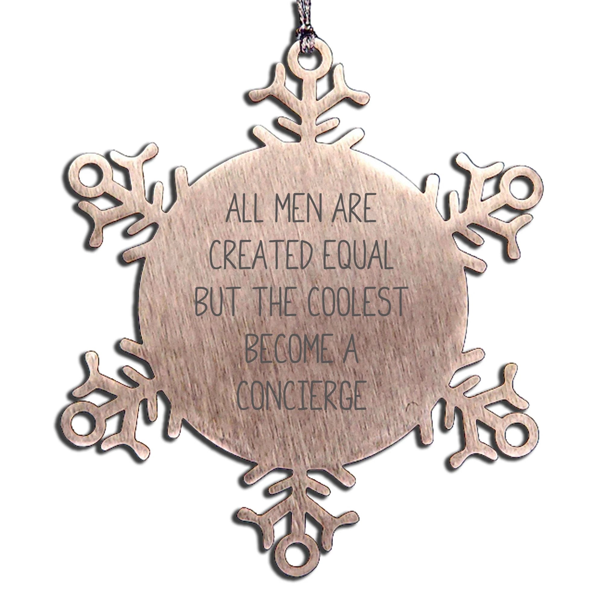 Concierge Snowflake Ornament The Coolest Gift For Men