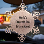Real Estate Agent Ornament World's Greatest Agent Christmas Gift