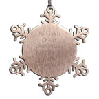 Funny Crane Operator Snowflake Ornament - Retired Crane Operators - Figure It Out Yourself