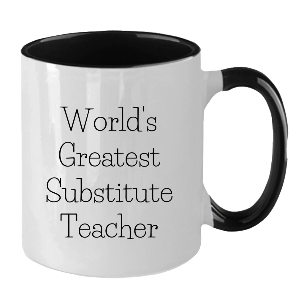 Inspiring Two Tone Coffee Mug With Greatest Substitute Quotes Perfect Gift