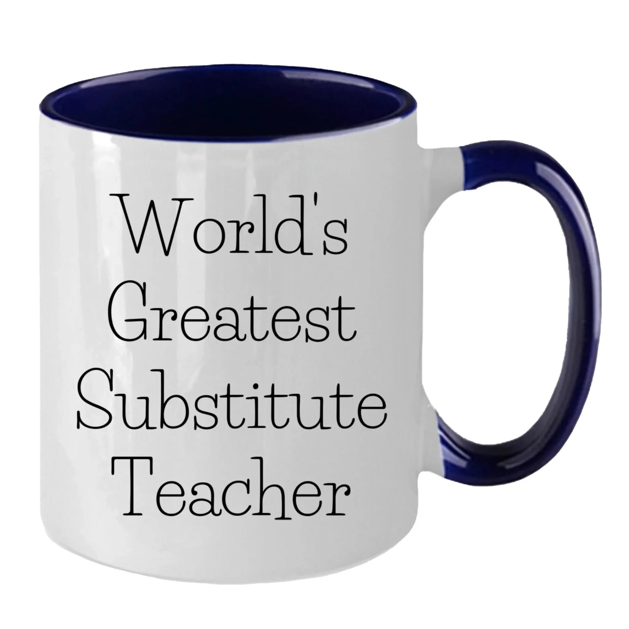 Inspiring Two Tone Coffee Mug With Greatest Substitute Quotes Perfect Gift